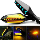 2PCS Motorcycle LED Turn Signal Lamp Sequential Flowing Lights Indicator Am S7A4