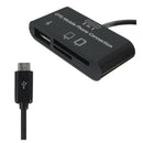 3in1 Micro USB Adapter SD Card Reader card reader for OTG Mobile Phone New