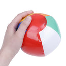 1Pc 15CM rainbow-color inflatable beach ball kid's water toyAT3C