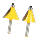 30 Degree & 22.5 Degree Chamfer Edge Forming Router Bit - 1/4" Shank