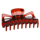 Woman Brown Plastic Bath Hairclip Hair Clamp Claw Barrette L2X8