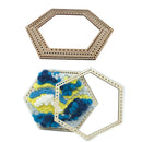 3x/Set Big/Middle/Small Wooden Hexagon Weaving Loom Tool For Making Carpets