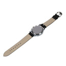 Mens Watch Quartz Watch PU Leather Black Quartz Watch X7H8