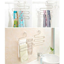 4 Pack Multi Pants Hangers Rack for Closet Organization,Stainless Steel S-s