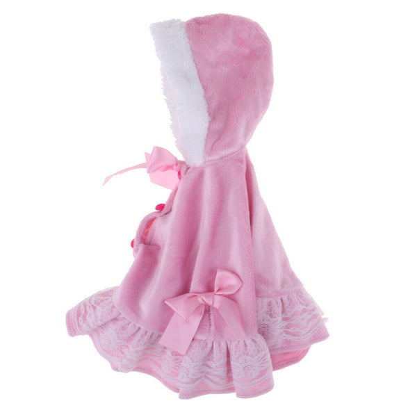 1/3 BJD Pink Flannel Cloak Jacket for Night Lolita LUST Dollfie Winter Wear
