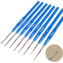 8 x Metal Knitting Needles Crochet Hooks Kits With Ergonomic Grips 0.6-1.7 WFL