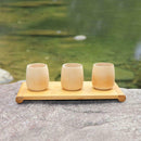 6*7.5cm Pure natural Hand Made bamboo Cup Water Cup bamboo round Tea Cup