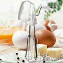 Rotary Manual Hand Whisk Egg Beater Mixer Blender Stainless Steel Kitchen T