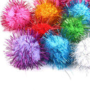 21 x  Blink Tinsel Pompom Ball for Play Ball Kitten Cat Parrot Toys Play  D X9V0