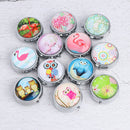 Portable Metal Pill Box Medicine Organizer Storage Container Folding Pill C Kw