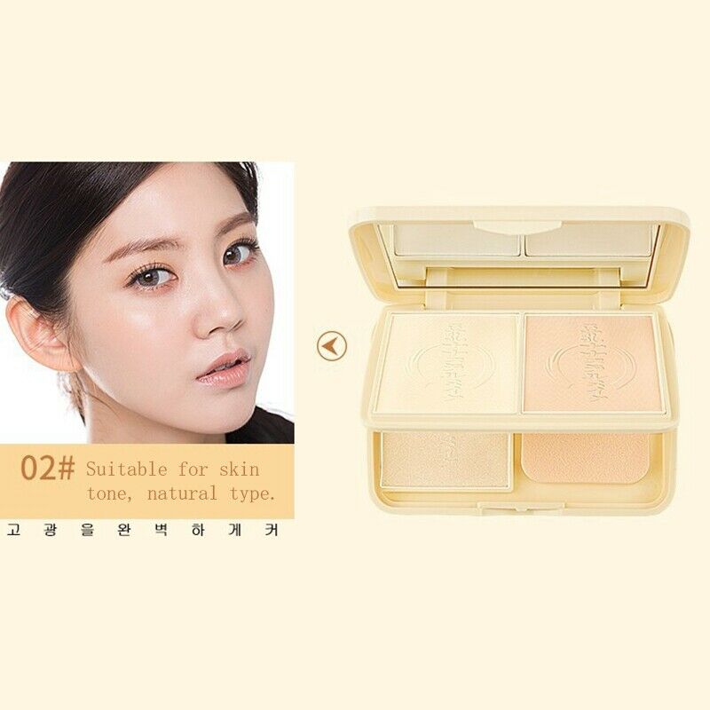 Lideal Brand Soybean Milk Essence Pressed Powder Double Layer Of Powder Whi Y4P5