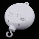 Newborn Toys Crib Bed Bell Rotating Music Box 35 Songs, Plug-in TF Card, with