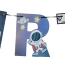 1set Solar System Outer Space Themed Birthday Party Decoration Paper Banne JR