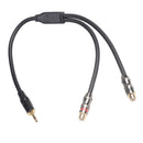 3.5mm 2RCA Audio Stereo Cable Audio Connector for Amplifier Sound Box Mic