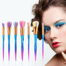 7pcs Makeup Brush Face Powder Blusher Foundation Heart Shape Brush Tool