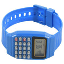 Boys and girls silicone date display electronic watch multifunction calcula