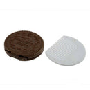 Portable Cute Chocolate Cookie Shape Cosmetic Makeup Mirror + Comb Lady Gir