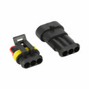 10 Set 3 Pin Way Car Super seal Waterproof Electrical Wire Connector Pl FIY