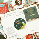 46PCS Snowman Christmas Decor Box Sealing Stickers Diy Xmas Gift Bag Sealing M&O