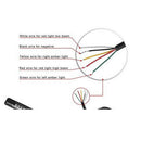 12V-Amber LED Motorcycle Tail Light Turn Signal Brake Running Flowing Strip Lamp