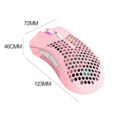 BM600 2.4GHz Rechargeable 1600DPI Adjustable Gamer Wireless Mouse (Pink) A