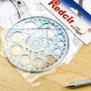 360 Degree Full Circle Plastic Protractor Angle Finder Measuring Ruler Temp I6E7