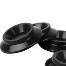 4Pcs Black Piano Castor Cup Pad Foot Pads Double Wheeled Floor Carpet Prote