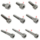5pcs M6*30 Titanium Alloy GR5 TC4 Allen Head Screws Machine/ Hand Tools