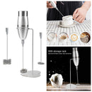 Milk Coffee Frother with Spring Head Electric Whisk Handheld Battery Powered