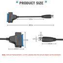 USB 3.0 SATA Adapter 2.5" External Hard Drive Sata 3 Cable Computer Connector ST