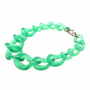 big plastic Chain Necklace Fashion jewelry Frosted green