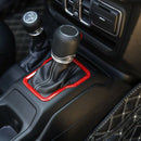 Gear Shift Knobs Cover Trim Decoration Panel for 2018-2019 Jeep Wrangler JL