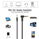 2x Replacement 3.5mm AUX Stereo Audio Cables with Mic Inline Control for Beats