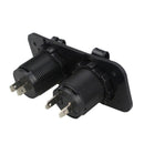 12V 24V LED Dual USB Port Car Charger Adaptor Splitter Cigarette Lighter Socket