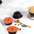 2pcs Refillable Coffee Capsule Pods Slicone Lid Fit for Bosch Tassimo 60ml