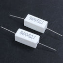 10 Pcs Axial Lead Ceramic Cement Resistor 0.5 Ohm 5W X2G4