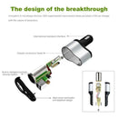 Dual USB Car Charger Adapter Safety Socket with Cigarette Lighter 3.1A 120W PAH