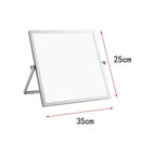 Mini Dry Erase White Board Handheld Desktop Memo Board Double-sided 25x35cm