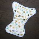 Baby Infants Breathable Soft Cotton Diaper Pants Reusable Nappy (Footprint) A