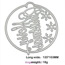 Merry Christmas Cutting Die Stencil Scrapbooking Card Album Template DIY