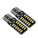 2Pcs/lot T10 24 LED Light bulbs W5W 168 194 Super Bright White LED 24 SMD
