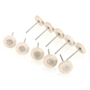 10pcs 25mm Wool Felt Polishing Buffing Drill Grinder Wheel Brushes For Rotary