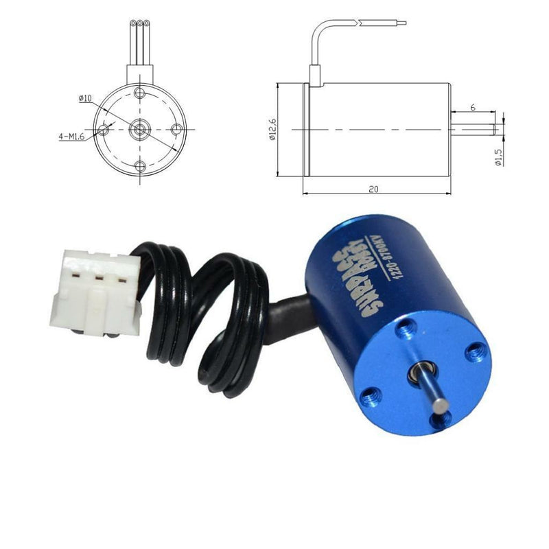 Surpass Hobby Brushless Motor 1220 8700KV for 1/24 1/28 1/32 Mini-Z RC Car
