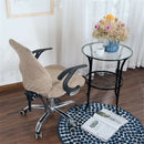 Spandex Elastic Office Chair Slip Cover Protector Rotating Chair Seats Beige