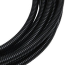 8mm Flexible PVC Corrugated Gas Tubing Pond Conduit Tube 7M Black I2P1