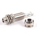 1pc Brass Electric Guitar Bass Input/Output Mono Long Threaded Jack So Nly