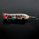 10 pcs Fishing Lures Hard Bait Popper 80mm Plastic Sea Fishing Trolling & B