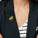 Fashion Coffee Tea Toast Pins Brooch Creative Badges Jacket Lapel Ornaments A