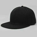 Unisex Men's Hip-Hop adjustable Snapback Hats Baseball Cap Black