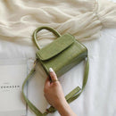 Crocodile Lady Handbags Fashion Simple Shoulder Bag Retro Diagonal Small Sq